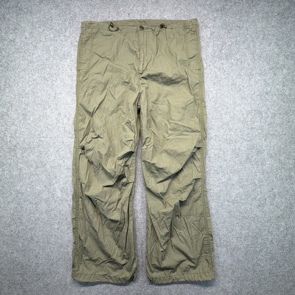 Levis Paratrooper Pants Men's Large Olive Green Pocket Military